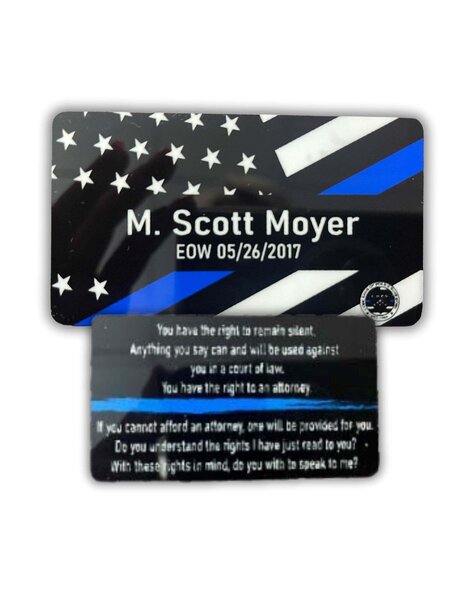 COPS SHOP - Personalized Miranda Rights Card - Military & First ...