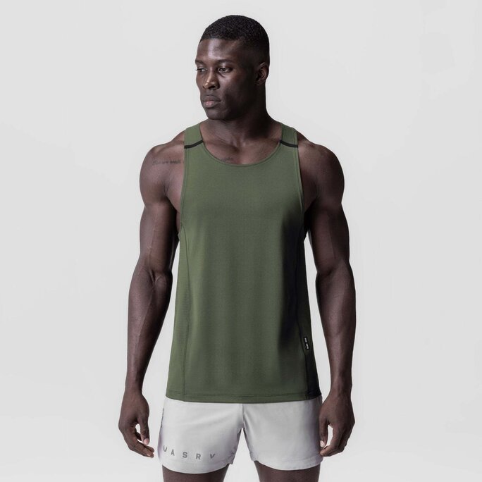 ASRV - 0833. 3D-Lite® 2.0 Lycra® Pro Singlet - Olive - Military