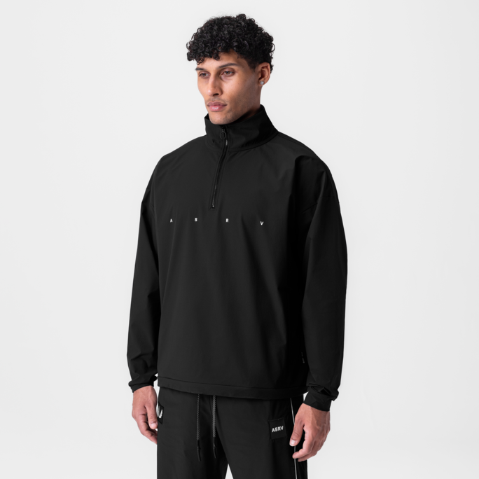 ASRV - 0970. Ripstop Quarter Zip Jacket - Black - Military & First