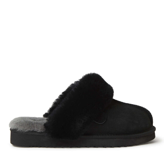 Dearfoams sydney water resistant best sale genuine shearling scuff slipper