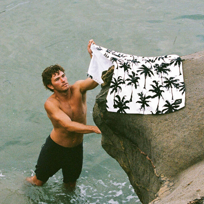 Slowtide - Luca Beach Towel - Black - Military & First Responder