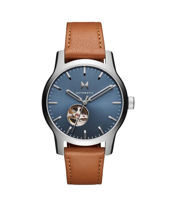 MVMT Men s 42mm Classic II Auto Leather Watch Military Gov t Discounts GOVX
