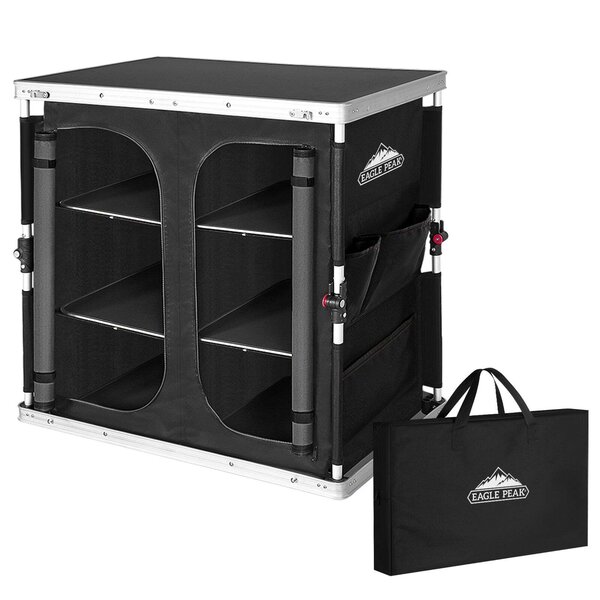 Eagle Peak - Double Camping Folding Table with Storage Organizer and ...
