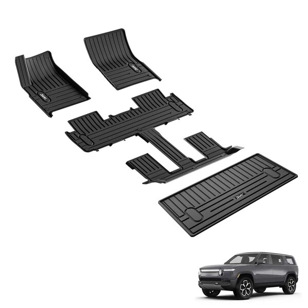 3Wliners - 3W Custom Floor Mats for Rivian R1S 2022-2024 Thorex™ All ...