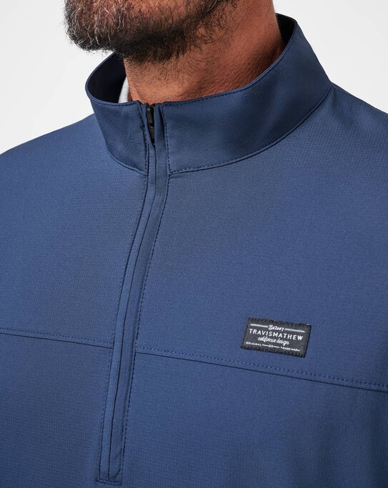 TravisMathew - Men's Wanderlust Quarter Zip - Military & Gov't