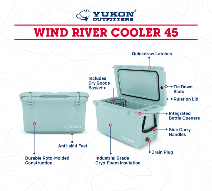 yukuri/6 Yukon Outfitters - 45qt Wind River YKO Hard Cooler - Military