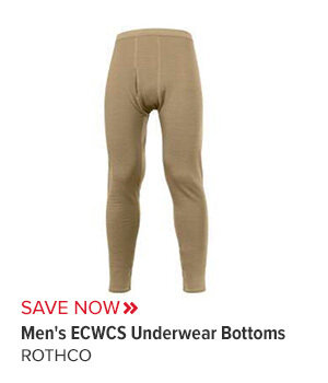 Men's ECWCS Gen III Level II Mid-Weight Underwear Breakaway Bottoms