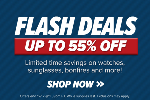 Online Flash Deals: Watches, Sunglasses, Bonfires + More